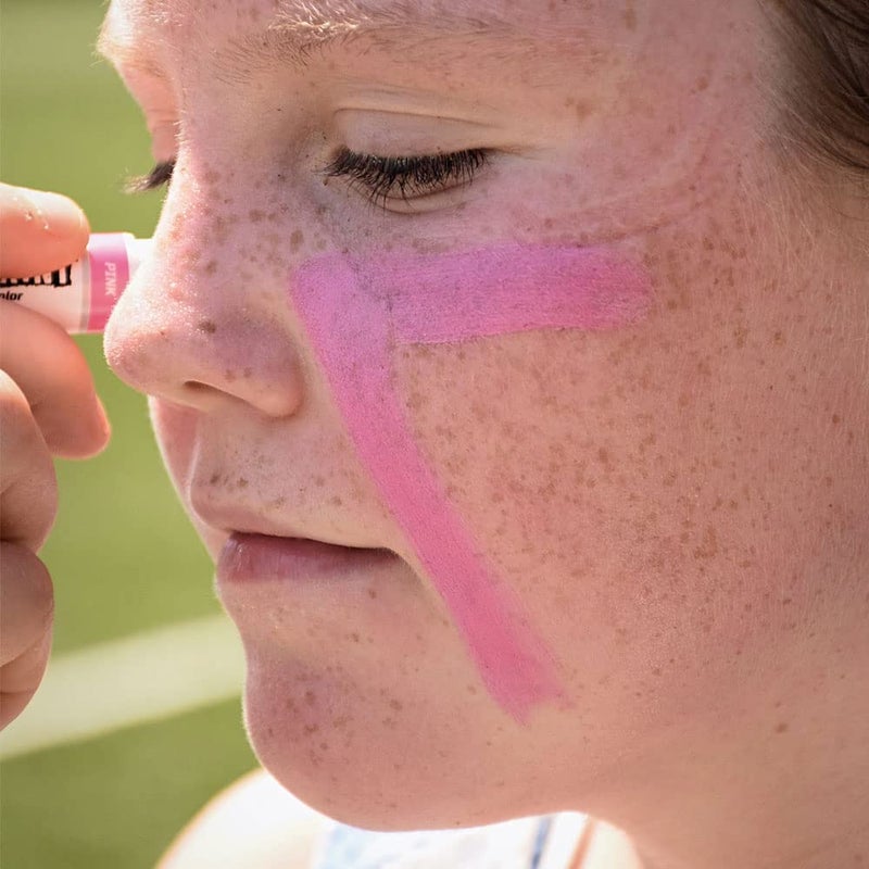 EyeBlack BattlePaint â€“ Bright Colored Under Eye Black Grease for Pro Athletes and Super Fans â€“ Baseball, Softball, Football â€“ 1 Stick â€“ Pink - Image 3